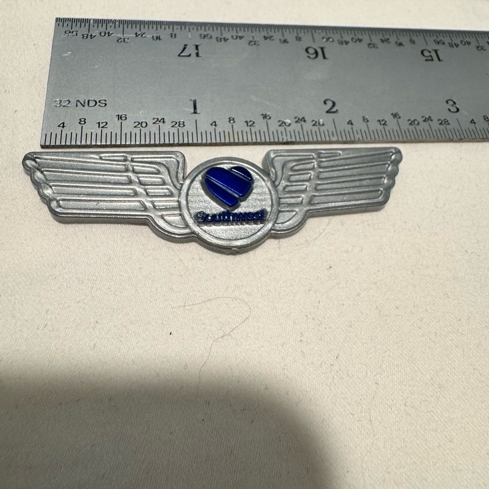 Southwest Airlines Silver and Blue Wing sticker